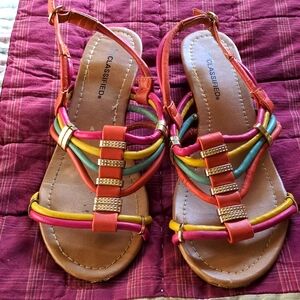 Cute Sandals To Match Off Shoulder Dress